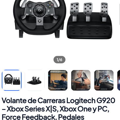 EQUIPOS Y ACCESORIOS GAMING - control inalámbrico PS4 Y PC / Volante de carreras / Xbox Series S 1TB + 1 Mando - 2/3