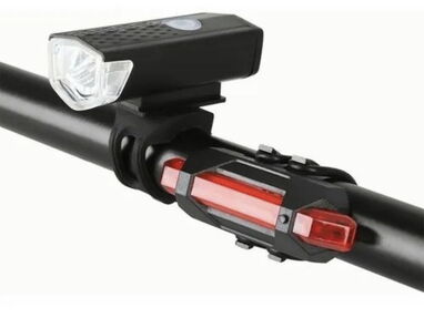 Luz de bicicleta kit completo delantero y trasero LED+RECARGABLES+IMPERMEABLES 50077831 - Img main-image