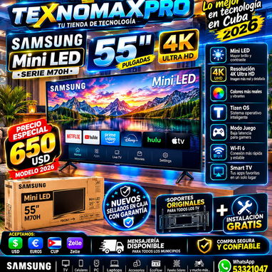 🚀 ¡SMART TV SAMSUNG DE 55 PULGADAS! ✨ MODELO M70H | SERIE 2026 ✨📲 WHATSAPP: 53321047 - 2/2