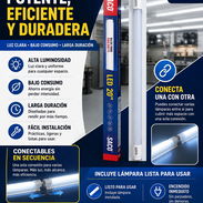 TUBO LED CON LÁMPARA 20” SACO! 🔥💡  Iluminación potente, eficiente y duradera para tu hogar, negocio, oficina, al - Img 56789342