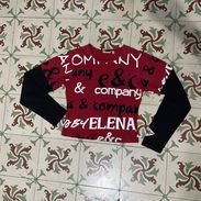 enguatada negra y roja, sueter para adolescentes, sweater de mujer, suéter de invierno, enguatada de mujer, sueter juven - Img 55196336