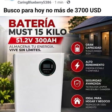 Se venden baterias nuevas en caja para kid solares tengo de varios kw no duden en llamar - 4/7