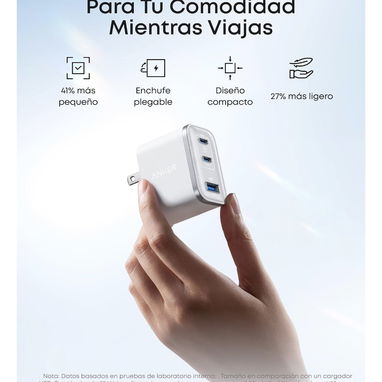 ANKER NANO 70W | NUEVO Y SELLADO | 3 PUERTOS | CARGA RÁPIDA - 2/7