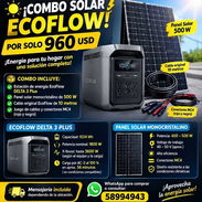 ☀️🔋 ¡COMBO SOLAR🔋☀️EcoFlow DELTA 3 Plus + Panel solar monocristalino de 500 W + Juego de cables y conectores MC4 - Img 58219610