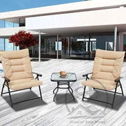 👑Juego d terraza color crema - Img 58399764