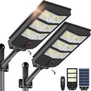 Lámparas solares LED 6000W 6500K con sensor de movimiento y control remoto (pack 2) - Img 55979754