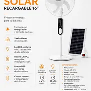Ventilador solar Stavel Recargable 16!! - Img 55488600