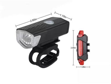 ⭕️ Luces de Bici luces NUEVAS Pack Luces Delanteras y Traseras ✅Luces Delanteras y Luces Traseras de Bici Recargable USB - Img 41352530