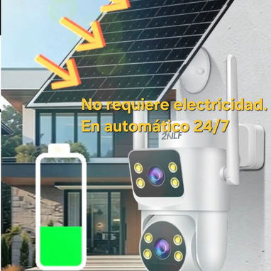 Cámara inteligente solar/2 lentes 10 MPX/rastreo automático - 2/7