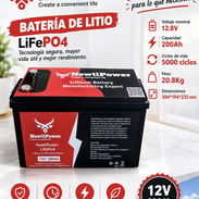 BATERÍA DE LITIO NEWTIPOWER LiFePO4 12V 200Ah 🔋 - Img 57376011