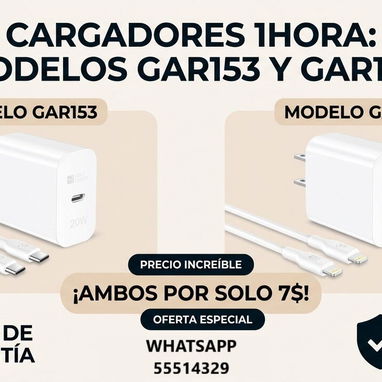 VARIEDAD DE CARGADORES DE CELULARES 1HORA, LOS MEJORES MODELOS, ENTREGA DE FACTURA, VARIEDAD DE ARTÍCULOS DE CELULARES - Img 120788329