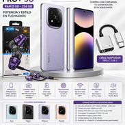 XIAOMI REDMI NOTA 14 PRO+ 5G RAM 8 GB - 256 GB + AUDÍFONOS MANOS LIBRES M9 + CABLE ADAPTADOR TIPO C 2 EN 1 Nuevos en 📦 - Img 56498309