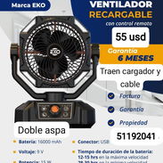 Ventilador Recargable Eko de 16000 ah - Img 55616846