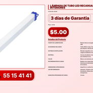 LÁMPARA DE TUBO LED RECARGABLE PARA INTERIORES VPT-0160 - Img 56216043