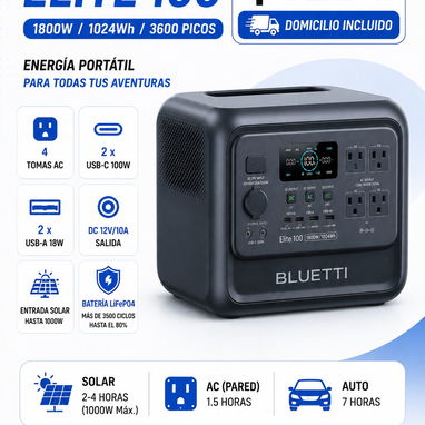 ⚡ ESTACIONES DE ENERGÍA, SOLUCIÓN PARA APAGONES 🔋 - PECRON, OUPES, BLUETTI | - 2/4