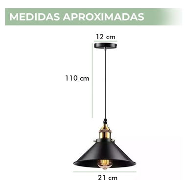 Lámpara de techo colgante decorativa moderna negra y dorada(juego de 3). Nueva - Img 99717591