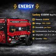 Planta de gasolina con gas LP y se puede adaptar a gas de la calle Sankey 6500W dual fuel 110 y 220v - Img 55826146