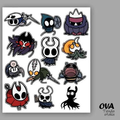 Hoja de pegatinas stickers calcomanías anime videojuegos y gamer - Img 119478001