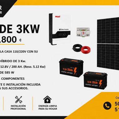 🔥Los mejores precios de toda cuba en kit solares profesionales en "🔆YR Solar"  ✅El precio incluye el montaje y contrat - 2/7
