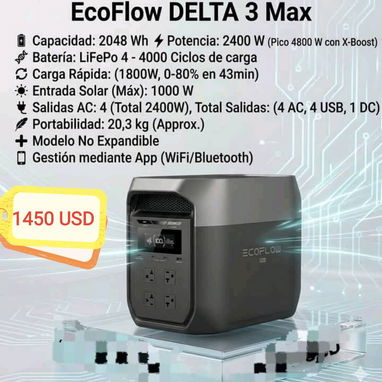 Ecoflow, panel solar y combos, somos de la Habana. Contactar al WhatsApp 51170866. - Img 119519591
