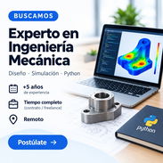 Experto en Ingeniería Mecánica | Remoto | Tiempo completo (contrato/freelance) - Img 57496517