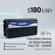 Convertidor e inversor de onda pura dd 72W -4000w - Img 58158456