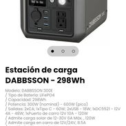 Estación de carga DABBSSON - 298Wh. Gestión inteligente vía App - Img 57745110