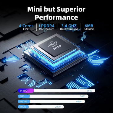 Mini PC CyberGeek Intel N100 8GB 512GB SSD | Computadora Compacta en La Habana - Img 120220885