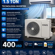 Split CHIQ de 1.5 Ton , Inverter , Flujo de Aire 3D , Modo Turbo + Oferta de 8GB de datos moviles - Img 55636727