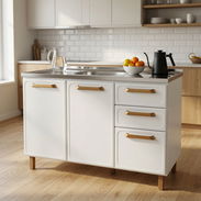 🍳 Meseta de Cocina 2 Puertas + 3 Cajones – Fregadero Inox – 320 USD ¡Mejores precios y calidad conmigo! - Img 56669271