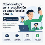Colaborador/a en la recopilación de datos faciales para IA - Img 56892588