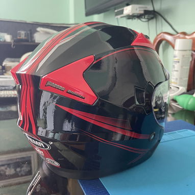 Casco para su moto Profesional cerrado con doble visera. Certificado! Rojo y negro. Con tomas de aire!! - Img 73402926