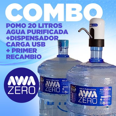 Dispensador de Agua PREMIUM para Botellones 20L - Carga USB - * AWAZERO* - Img 118295166