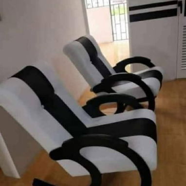 Pareja de sillones de Suiza y sillones tapizados - 4/6