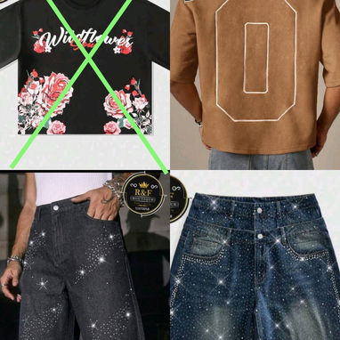 Ropa Para Hombres, Conjuntos,Cintos,Abrigos, Pulovers, Pantalones, Shorpetas Perladas - 4/4