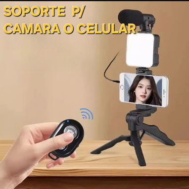 Soporte uso con celulares y cámaras/trípode y manguito - Img 110895990