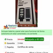 LÁMPARA LED SOLAR - Img 55849131