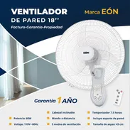 🚧 VENTILADOR DE PARED MARCA EON 18 PULGADAS 1 AÑO DE GARANTÍA 🚧 - Img 50336903