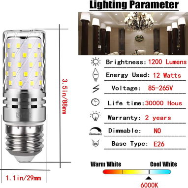 Bombillos LED SUPER LUZ BLANCA 1200 LUMENS SOCKET NORMAL 6 USD/EURO/CUP  🅑🅞🅜⓿⓿➋ - Img 116413147