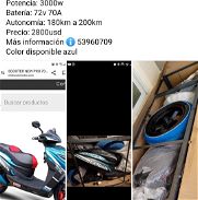Vendo moto eléctrica 72v 70ah mishozuky nueva en su huacal - Img 45920824