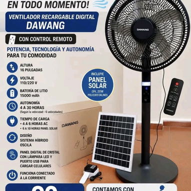En venta estos ventiladores recargables, informaciones en las fotos, no se quede sin el suyo - Img 125873726