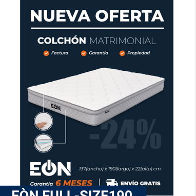 Colchón Matrimonial, 6 meses de garantía - 2/2