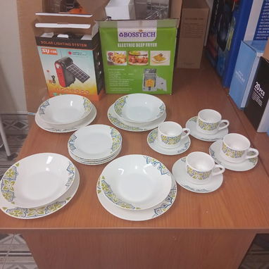 SET DE VAJILLAS DE CERÁMICA 20 PIEZAS, 4 DISEÑOS DIFERENTES DISPONIBLES, ENTREGA DE FACTURA - Img 122025373