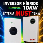 Inversor solar de 10kw sunpal con batería de 15 kwh MUST 🏷️ precio 4300 USD con factura garantía y mensajería incluída - Img 55966272