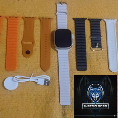 ⌚ Relojes Inteligentes SmartWatch Ultra 3️⃣ con sus 7 manillas y cargador de imán 🧲 - Img 122744269