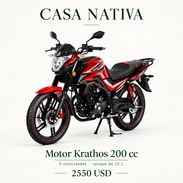 🏍️ Motor krathos 200 cc | Rojo y verde-amarillo · Tanque de 15 L - Img 58111411