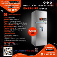🧊 ENERLIFE 🧊 REFRIGERADOR ENERLIFE 10 PIES CONGELACIÓN SECA. MENSAJERÍA CON FACTURA Y GARANTÍA. TLF 54833699 - Img 54325028