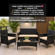 Juego de muebles para exteriores (mesas, sillón, columpio, sillas, sombrillas y toldos) varios modelos - Img 55666161