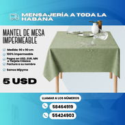 🟩 MANTEL DE MESA IMPERMEABLE 90 x 90 CM 💲 Precio: $5 USD - Img 55100437