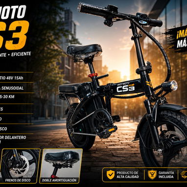 🚴⚡ BICI MOTO ELÉCTRICA CS3 550 USD| ¡POTENCIA, AHORRO Y LIBERTAD! ⚡🚴📲 53321047 - 3/3